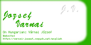 jozsef varnai business card